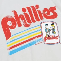Men Mitchell & Ness T-Shirts & Tops-Phil And Phyllis Tee Philadelphia Phillies