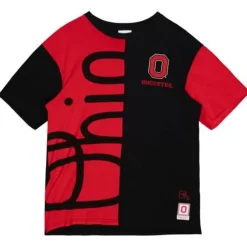 Men Mitchell & Ness T-Shirts & Tops-Play By Play 2.0 S/S Tee Ohio State