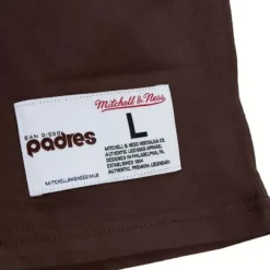 Men Mitchell & Ness T-Shirts & Tops-Play By Play 2.0 S/S Tee San Diego Padres