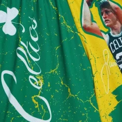 Men Mitchell & Ness Shorts-Player Burst Mesh Shorts Boston Celtics Larry Bird