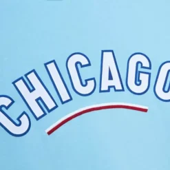 Men Mitchell & Ness Hoodies & Sweatshirts-Playoff Win 2.0 Crew Chicago Cubs