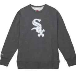 Men Mitchell & Ness Hoodies & Sweatshirts-Playoff Win 2.0 Crew Chicago White Sox