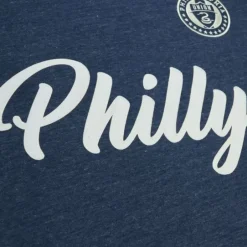 Men Mitchell & Ness Hoodies & Sweatshirts-Playoff Win 2.0 Crew Current Logo Philadelphia Union