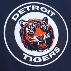 Men Mitchell & Ness Hoodies & Sweatshirts-Playoff Win 2.0 Crew Detroit Tigers