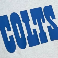 Men Mitchell & Ness Hoodies & Sweatshirts-Playoff Win 2.0 Crew Indianapolis Colts