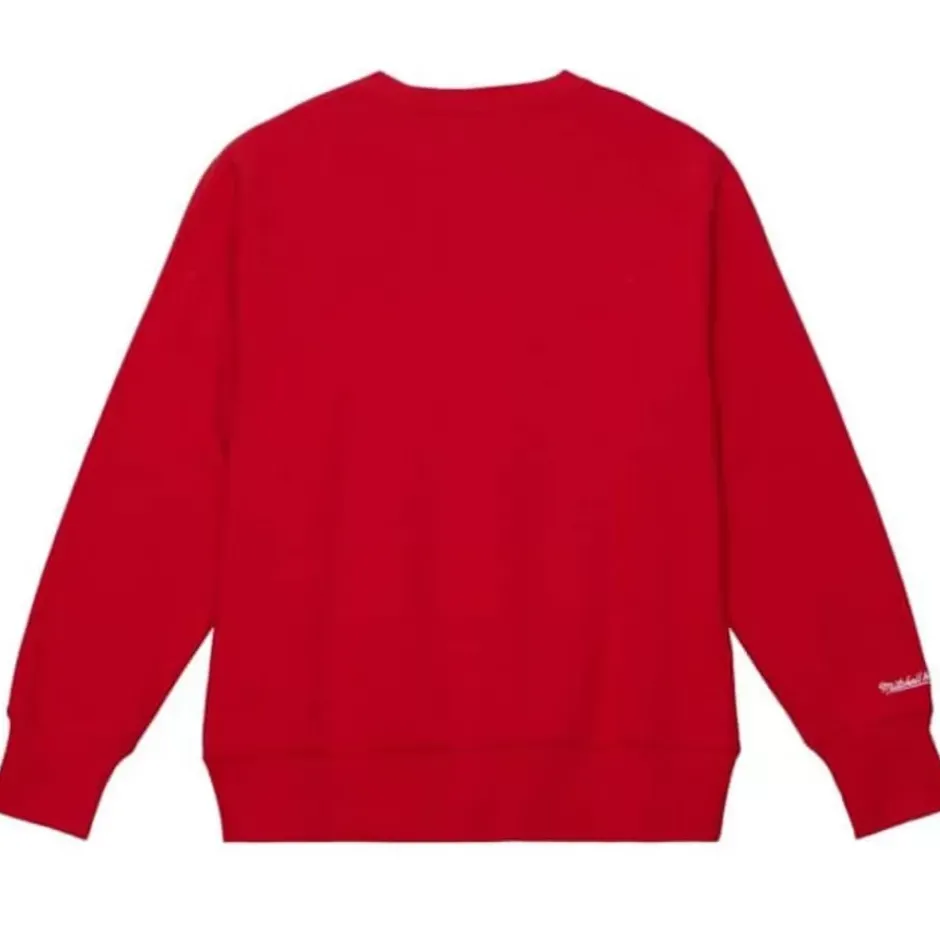 Men Mitchell & Ness Hoodies & Sweatshirts-Playoff Win 2.0 Crew Kansas City Chiefs