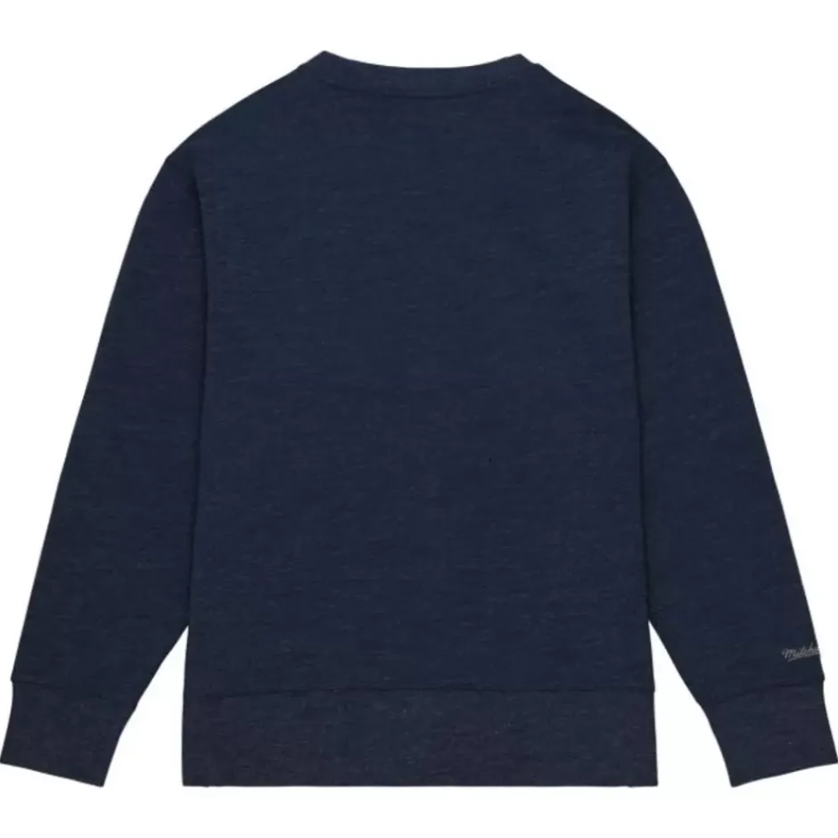 Men Mitchell & Ness Hoodies & Sweatshirts-Playoff Win 2.0 Crew Vintage Dallas Cowboys