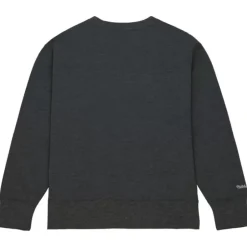 Men Mitchell & Ness Hoodies & Sweatshirts-Playoff Win 2.0 Crew Vintage Philadelphia 76Ers