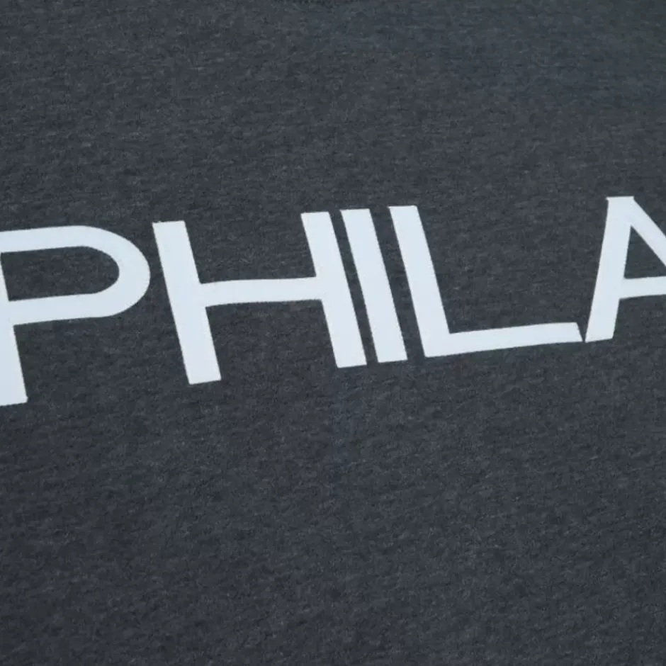 Men Mitchell & Ness Hoodies & Sweatshirts-Playoff Win 2.0 Crew Vintage Philadelphia 76Ers