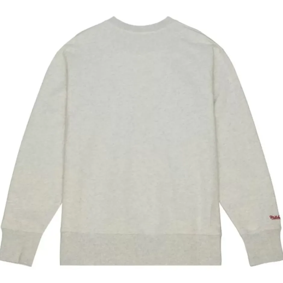 Men Mitchell & Ness Hoodies & Sweatshirts-Playoff Win 2.0 Crew Vintage St. Louis Cardinals