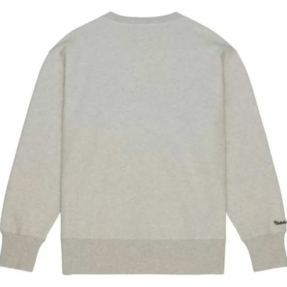 Men Mitchell & Ness Hoodies & Sweatshirts-Playoff Win 2.0 Crew Vintage Detroit Lions