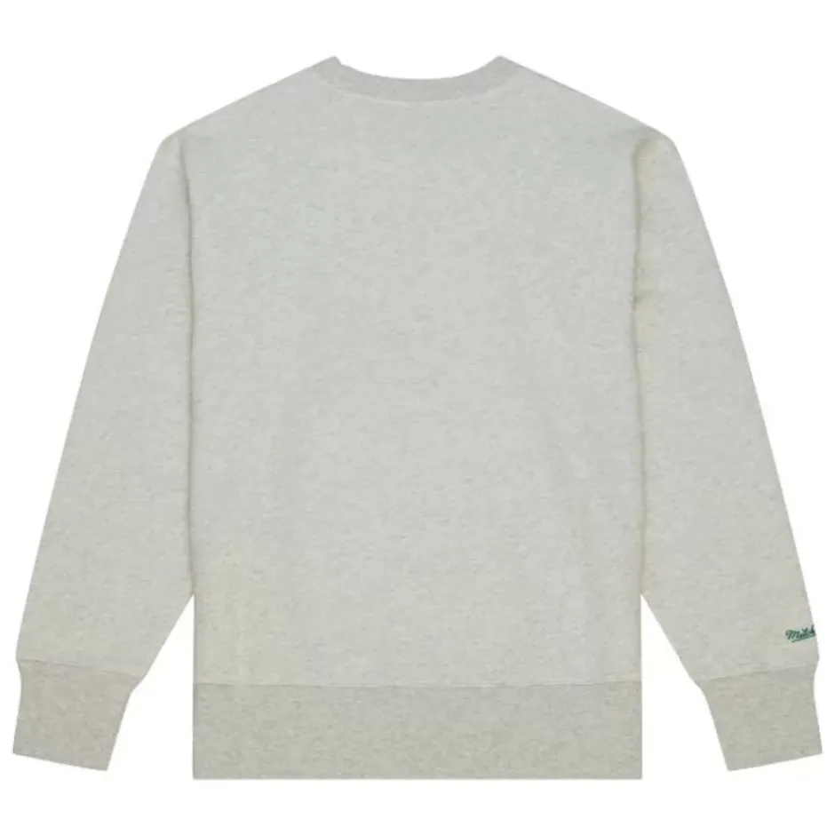 Men Mitchell & Ness Hoodies & Sweatshirts-Playoff Win 2.0 Crew Vintage Philadelphia Eagles