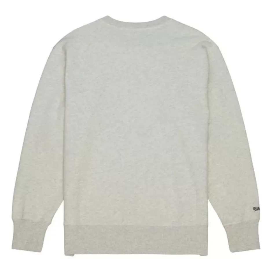 Men Mitchell & Ness Hoodies & Sweatshirts-Playoff Win 2.0 Crew Vintage New York Rangers