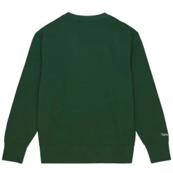 Men Mitchell & Ness Hoodies & Sweatshirts-Playoff Win 2.0 Crew Vintage Michigan State University