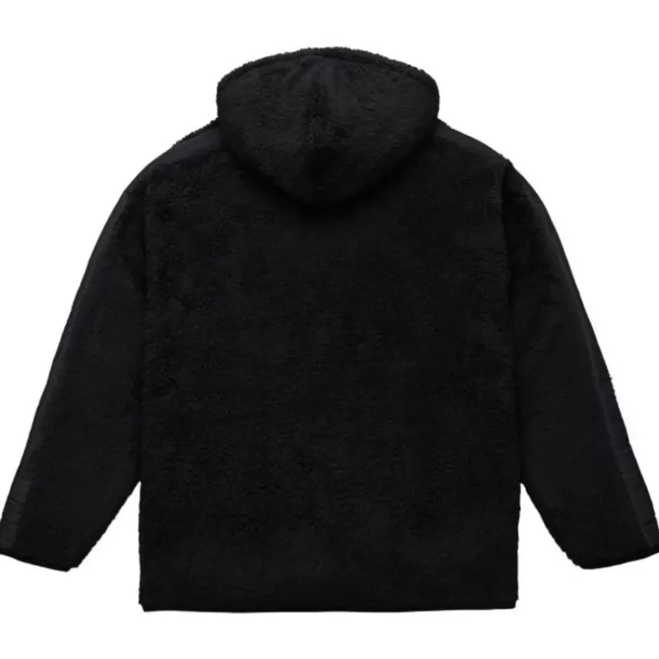 Men Mitchell & Ness Hoodies & Sweatshirts-Polar Fleece 1/4 Zip Pullover Hoodie Indianapolis Colts