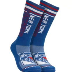 Woman Mitchell & Ness Accessories-Power Play Crew Socks New York Rangers