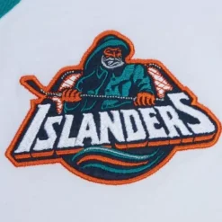 Men Mitchell & Ness T-Shirts & Tops-Practice Day Button Front Jersey New York Islanders