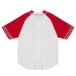 Men Mitchell & Ness T-Shirts & Tops-Practice Day Button Front Jersey Ohio State