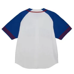 Men Mitchell & Ness T-Shirts & Tops-Practice Day Button Front Jersey Washington Capitals