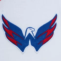 Men Mitchell & Ness T-Shirts & Tops-Practice Day Button Front Jersey Washington Capitals