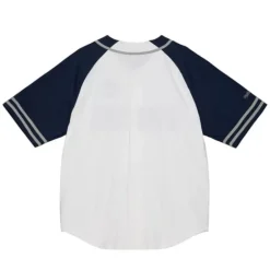 Men Mitchell & Ness T-Shirts & Tops-Practice Day Button Front Jersey Georgetown University