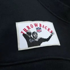 Men Mitchell & Ness Hoodies & Sweatshirts-Pre-Game Ss Fleece Hoodie Oakland Raiders