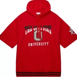Men Mitchell & Ness Hoodies & Sweatshirts-Pre-Game Ss Fleece Hoodie Ohio State