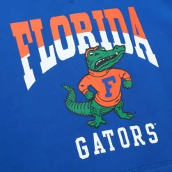 Men Mitchell & Ness Hoodies & Sweatshirts-Pre-Game Ss Fleece Hoodie University Of Florida