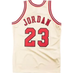 Mitchell & Ness Nba Authentic-Premium Gold Jersey Chicago Bulls 1995-96 Michael Jordan