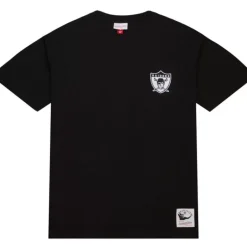 Men Mitchell & Ness T-Shirts & Tops-Premium Pocket Tee Oakland Raiders