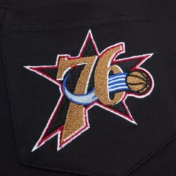 Men Mitchell & Ness T-Shirts & Tops-Premium Pocket Tee Philadelphia 76Ers