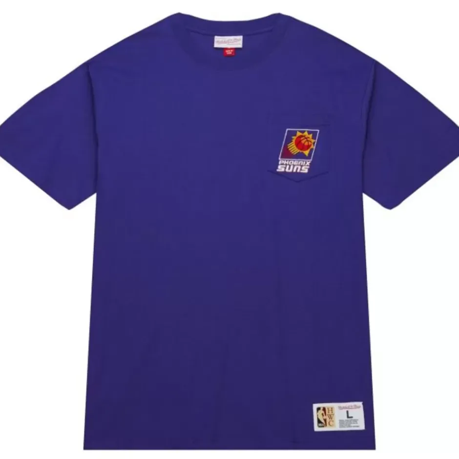 Men Mitchell & Ness T-Shirts & Tops-Premium Pocket Tee Phoenix Suns