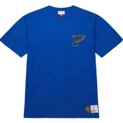 Men Mitchell & Ness T-Shirts & Tops-Premium Pocket Tee St. Louis Blues