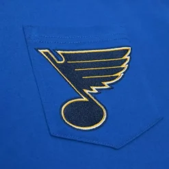 Men Mitchell & Ness T-Shirts & Tops-Premium Pocket Tee St. Louis Blues