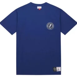 Men Mitchell & Ness T-Shirts & Tops-Premium Pocket Tee Tampa Bay Lightning