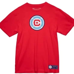 Men Mitchell & Ness T-Shirts & Tops-Primary Logo Ss Tee Chicago Fire