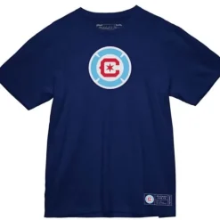 Men Mitchell & Ness T-Shirts & Tops-Primary Logo Ss Tee Chicago Fire