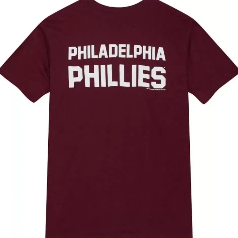Men Mitchell & Ness T-Shirts & Tops-Primary Tee Philadelphia Phillies