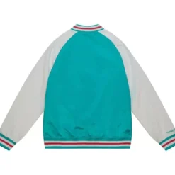 Men Mitchell & Ness Jackets & Outerwear-Primetime Lightweight Satin Jacket San Antonio Spurs