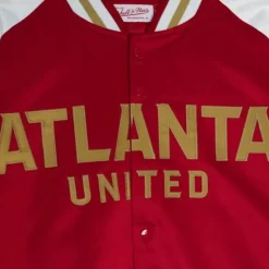 Men Mitchell & Ness Jackets & Outerwear-Primetime Lightweight Satin Jacket Atlanta United Fc