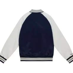 Men Mitchell & Ness Jackets & Outerwear-Primetime Lightweight Satin Jacket New York Yankees
