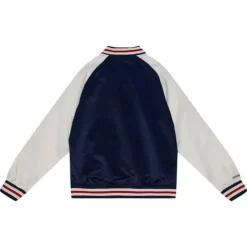Men Mitchell & Ness Jackets & Outerwear-Primetime Lightweight Satin Jacket Howard University