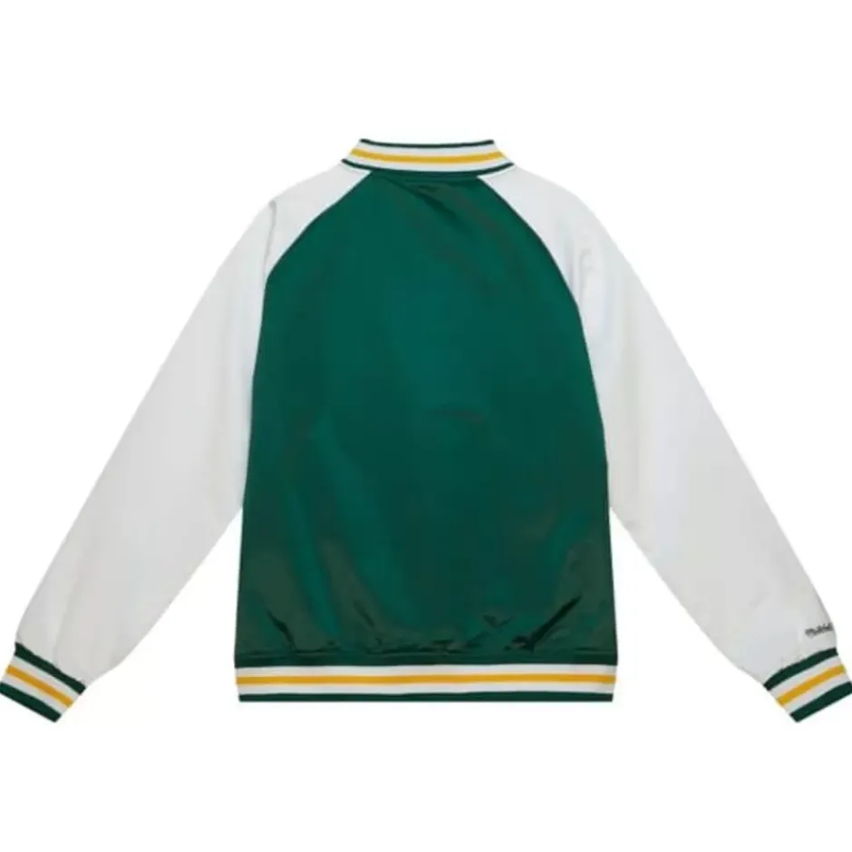 Men Mitchell & Ness Jackets & Outerwear-Primetime Lw Satin Jacket Seattle Supersonics