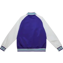 Men Mitchell & Ness Jackets & Outerwear-Primetime Lw Satin Jacket Utah Jazz