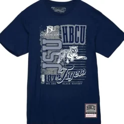 Men Mitchell & Ness T-Shirts & Tops-Proud Tee Jackson State University