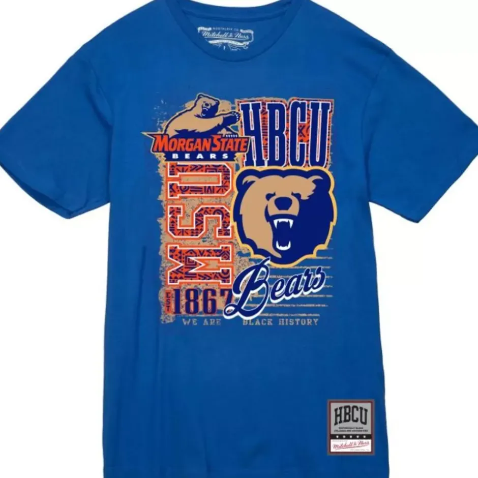 Men Mitchell & Ness T-Shirts & Tops-Proud Tee Morgan State University