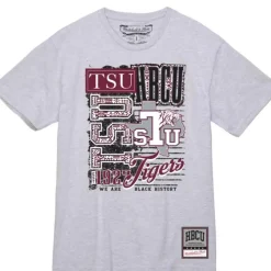 Men Mitchell & Ness T-Shirts & Tops-Proud Tee Texas Southern University