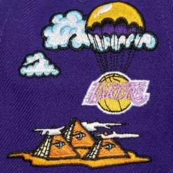Mitchell & Ness Snapback-Psychedelic Snapback Hwc Los Angeles Lakers