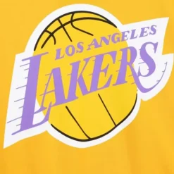 Men Mitchell & Ness T-Shirts & Tops-Puff Logo Tee Los Angeles Lakers