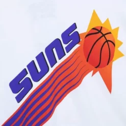 Men Mitchell & Ness T-Shirts & Tops-Puff Logo Tee Phoenix Suns